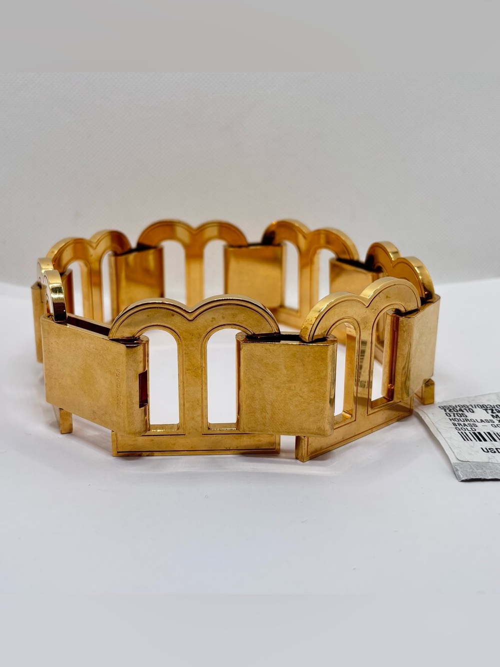 Balenciaga Gold Hourglass XL Choker Necklace